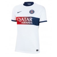 Camiseta Paris Saint-Germain Kylian Mbappe #7 Visitante Equipación para mujer 2023-24 manga corta